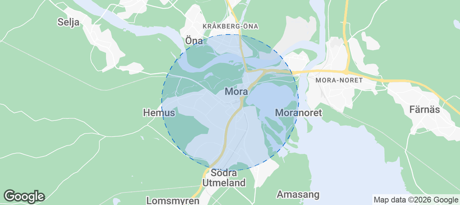 Noret-Morkarlby-Utmeland Airbnb map